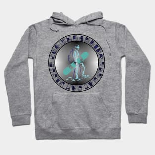 Snowboarder Silhouette Hoodie